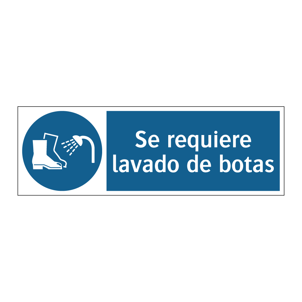 Se requiere lavado de botas