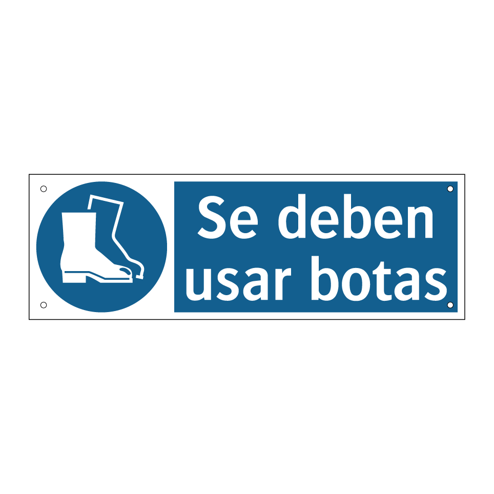 Se deben usar botas