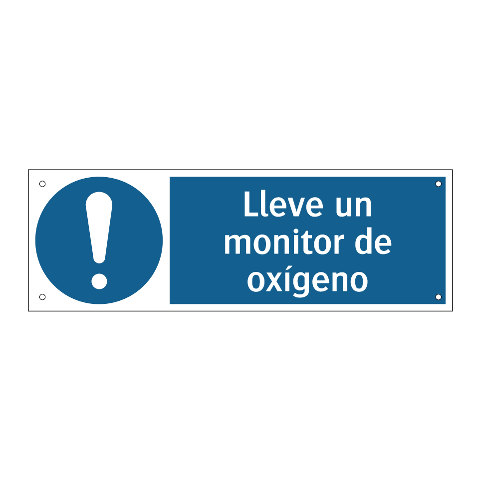 Lleve un monitor de oxígeno