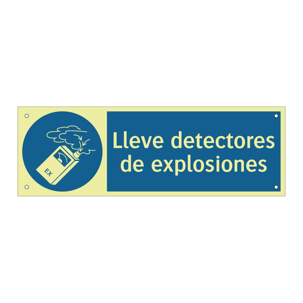Lleve detectores de explosiones