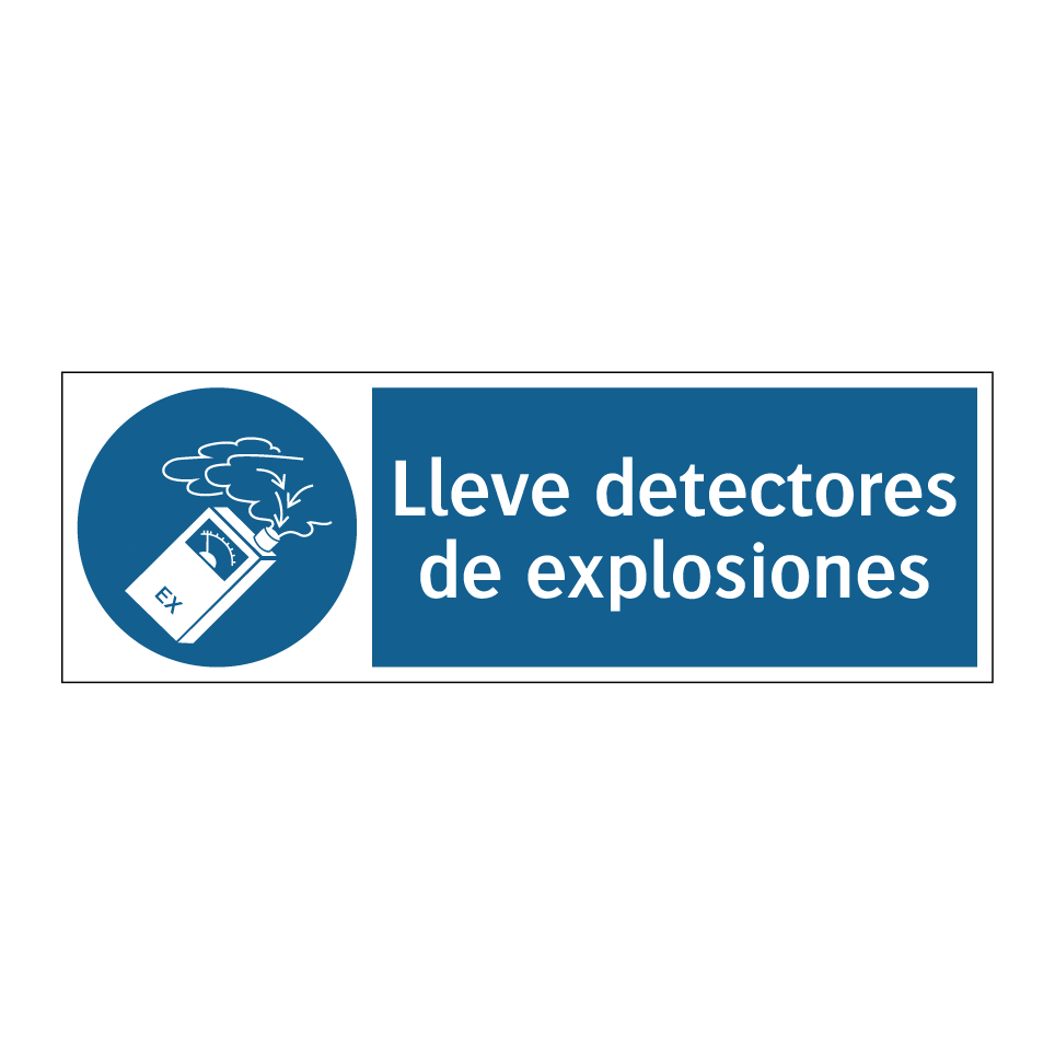 Lleve detectores de explosiones