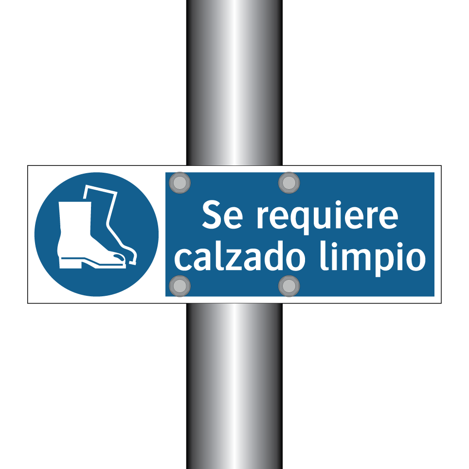 Se requiere calzado limpio