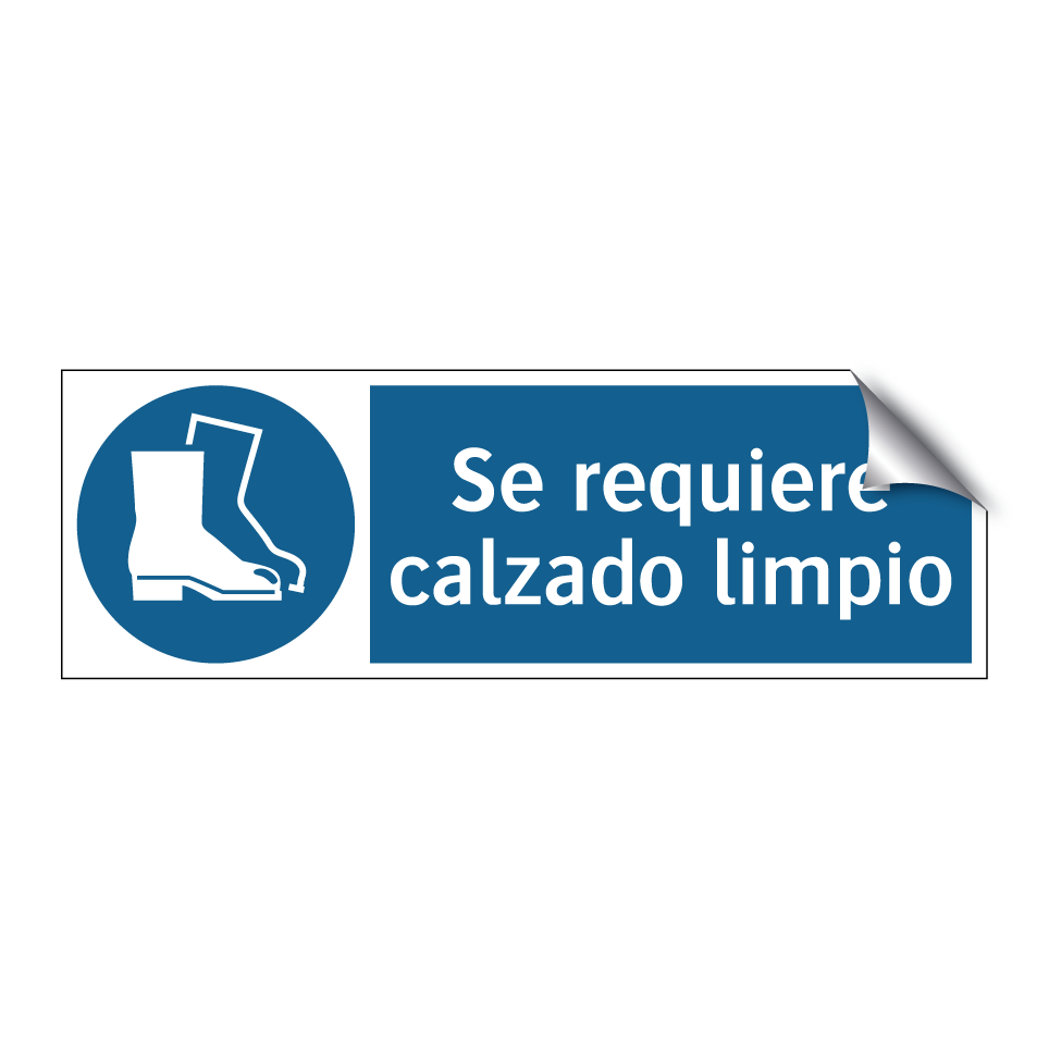 Se requiere calzado limpio