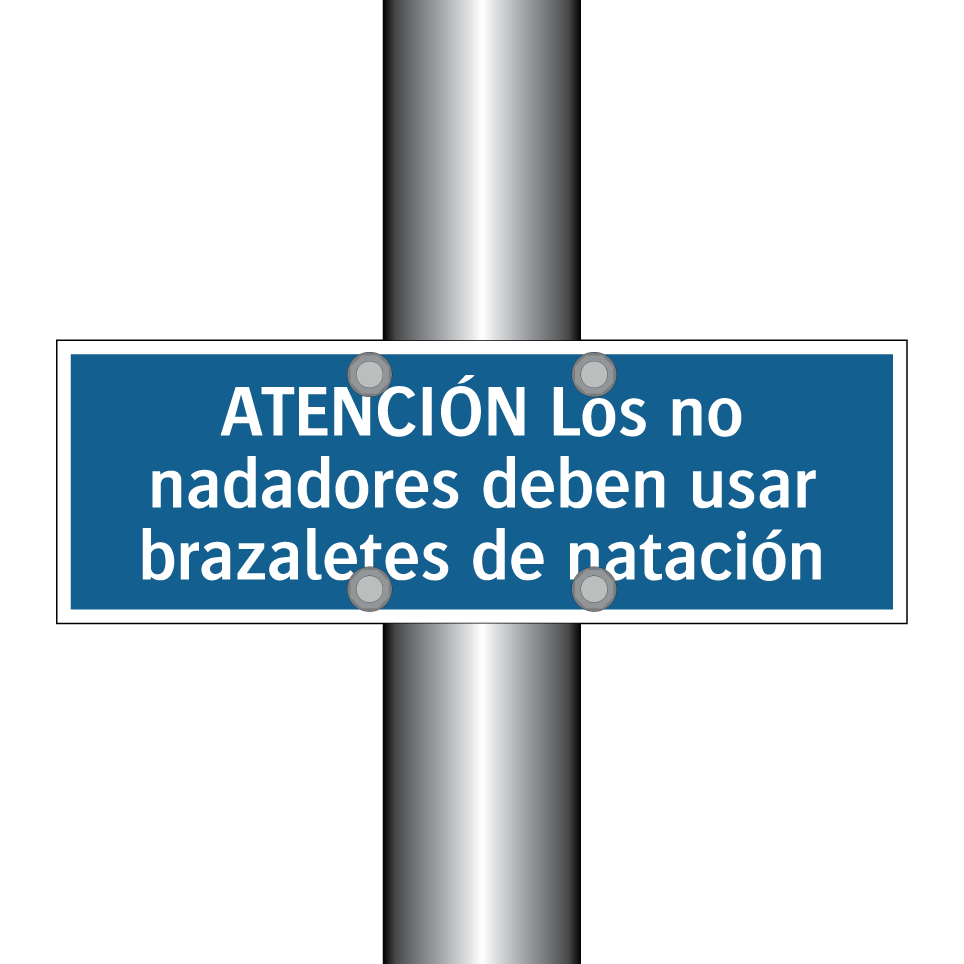 ATENCIÓN Los no nadadores deben usar brazaletes de natación