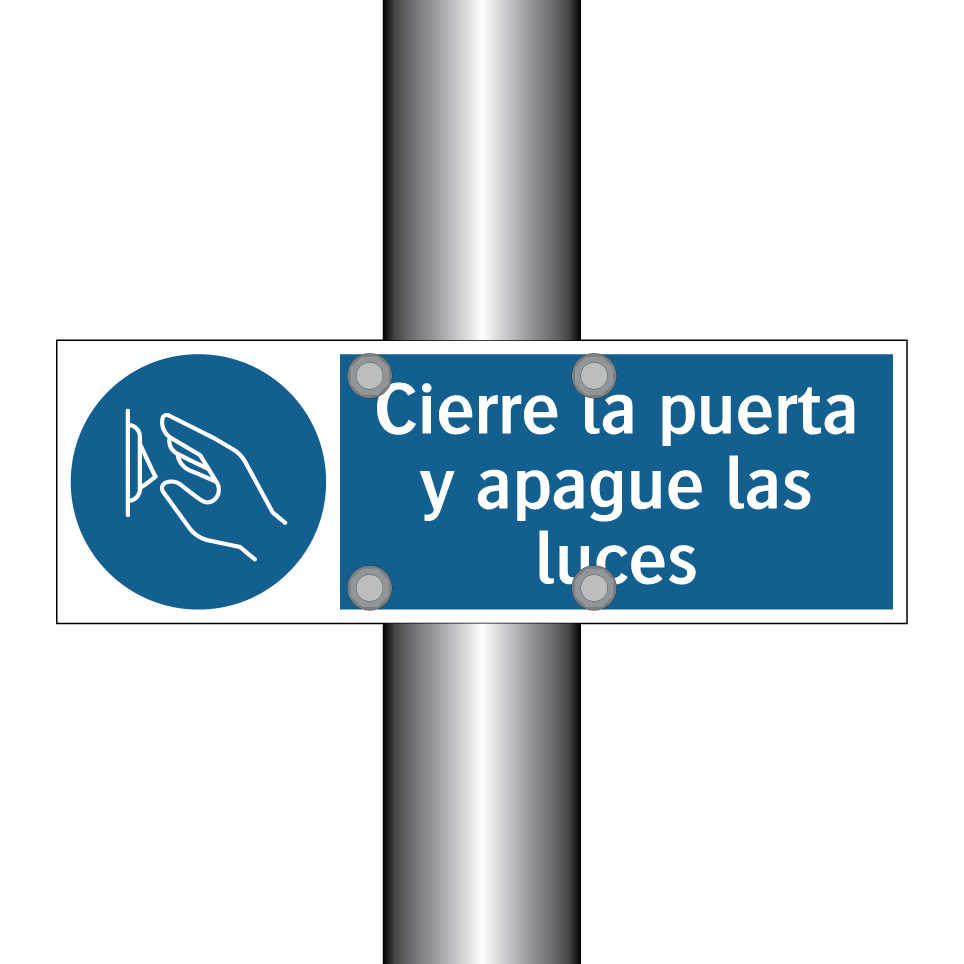Cierre la puerta y apague las luces