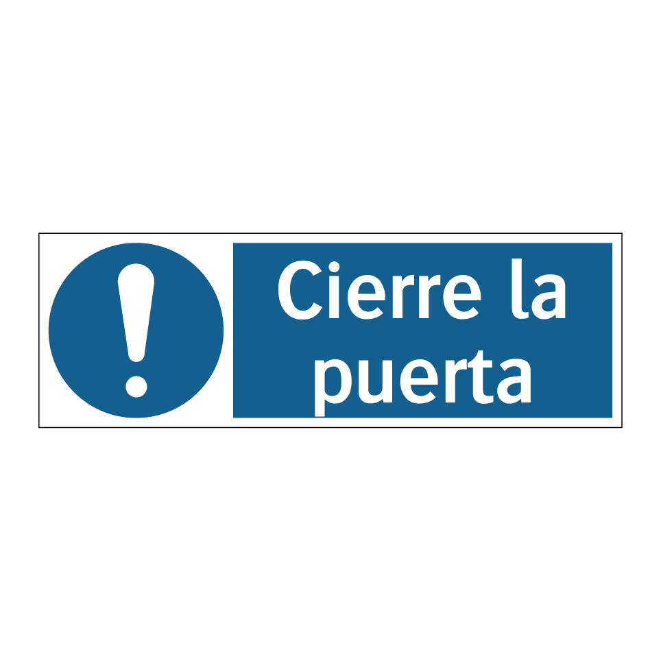 Cierre la puerta