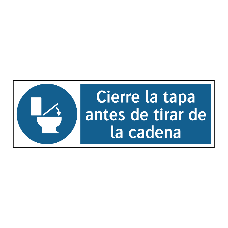 Cierre la tapa antes de tirar de la cadena