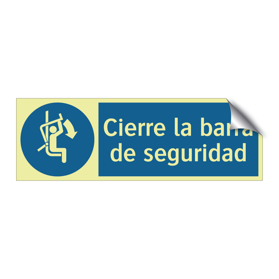 Cierre la barra de seguridad