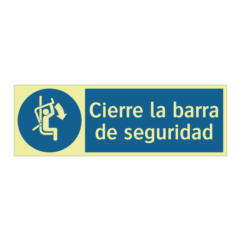 Cierre la barra de seguridad