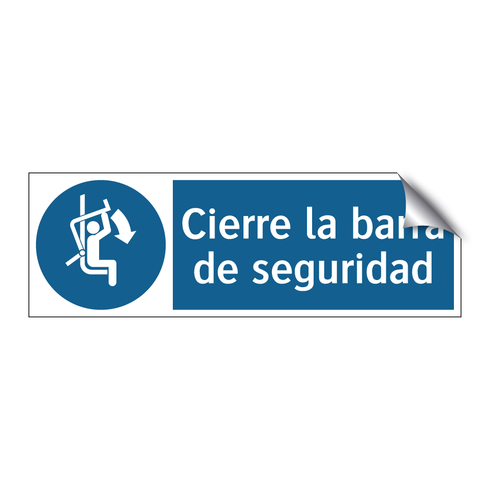 Cierre la barra de seguridad