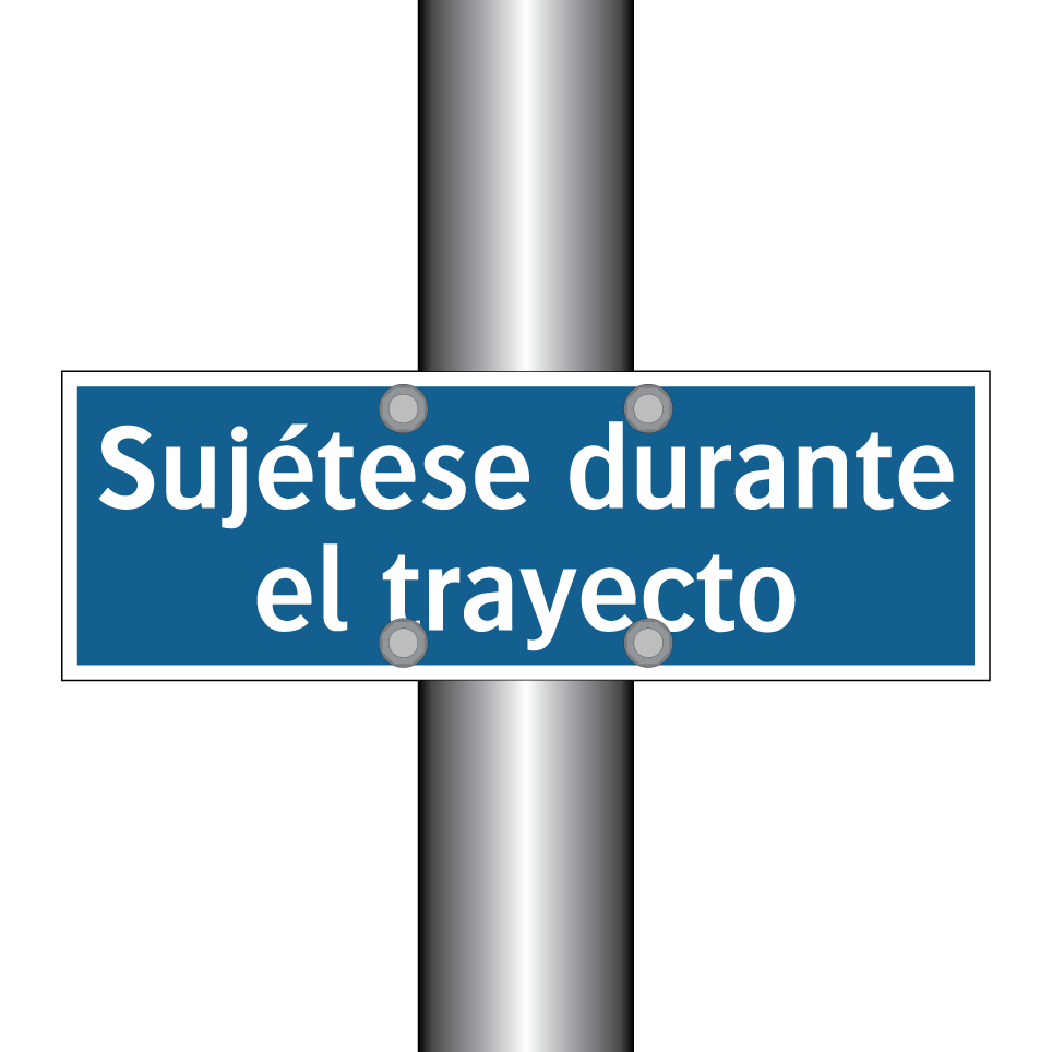 Sujétese durante el trayecto