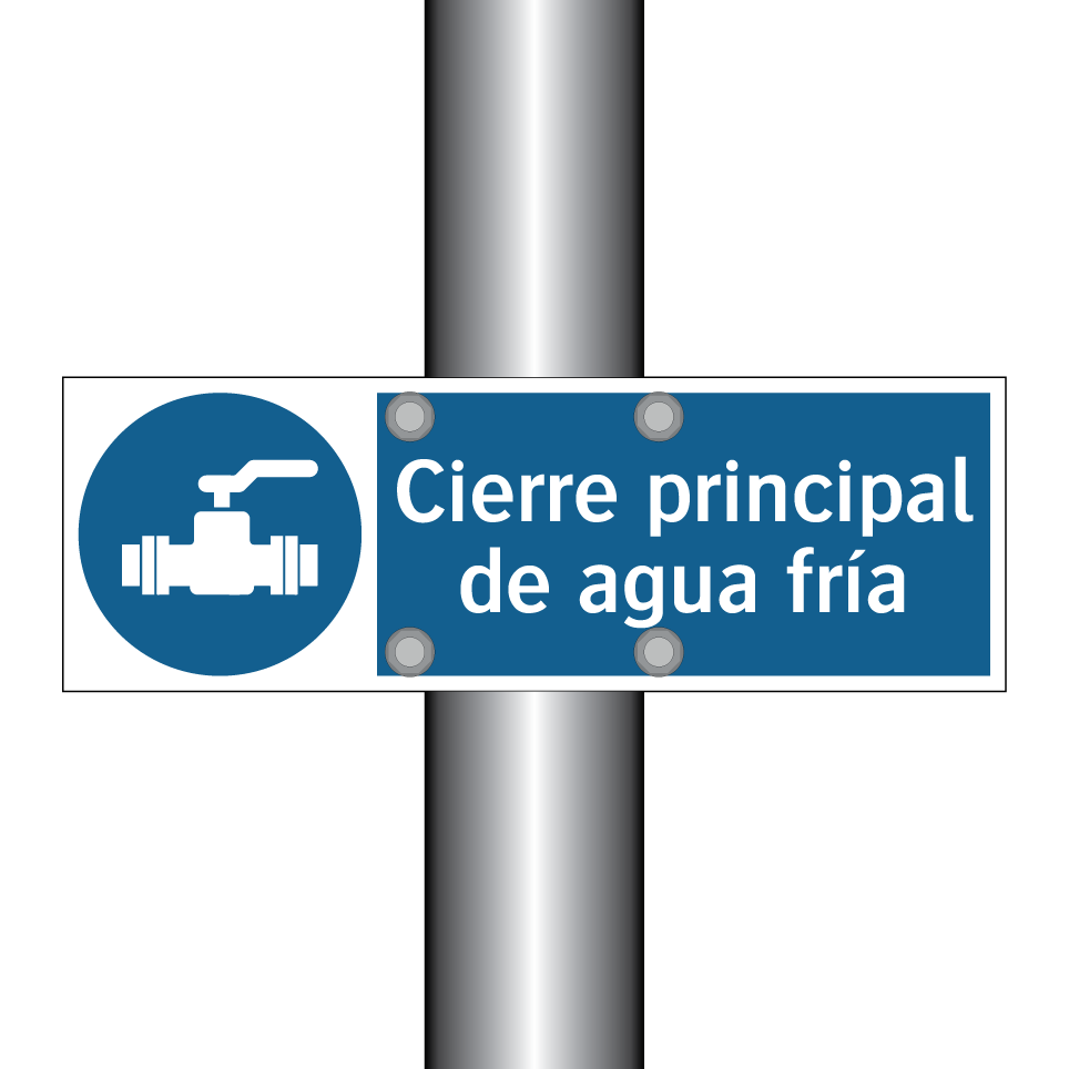 Cierre principal de agua fría