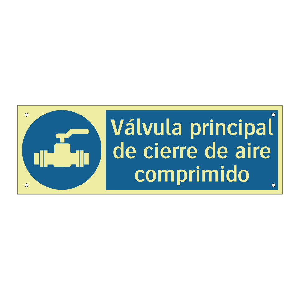 Válvula principal de cierre de aire comprimido