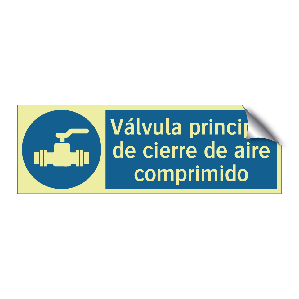 Válvula principal de cierre de aire comprimido