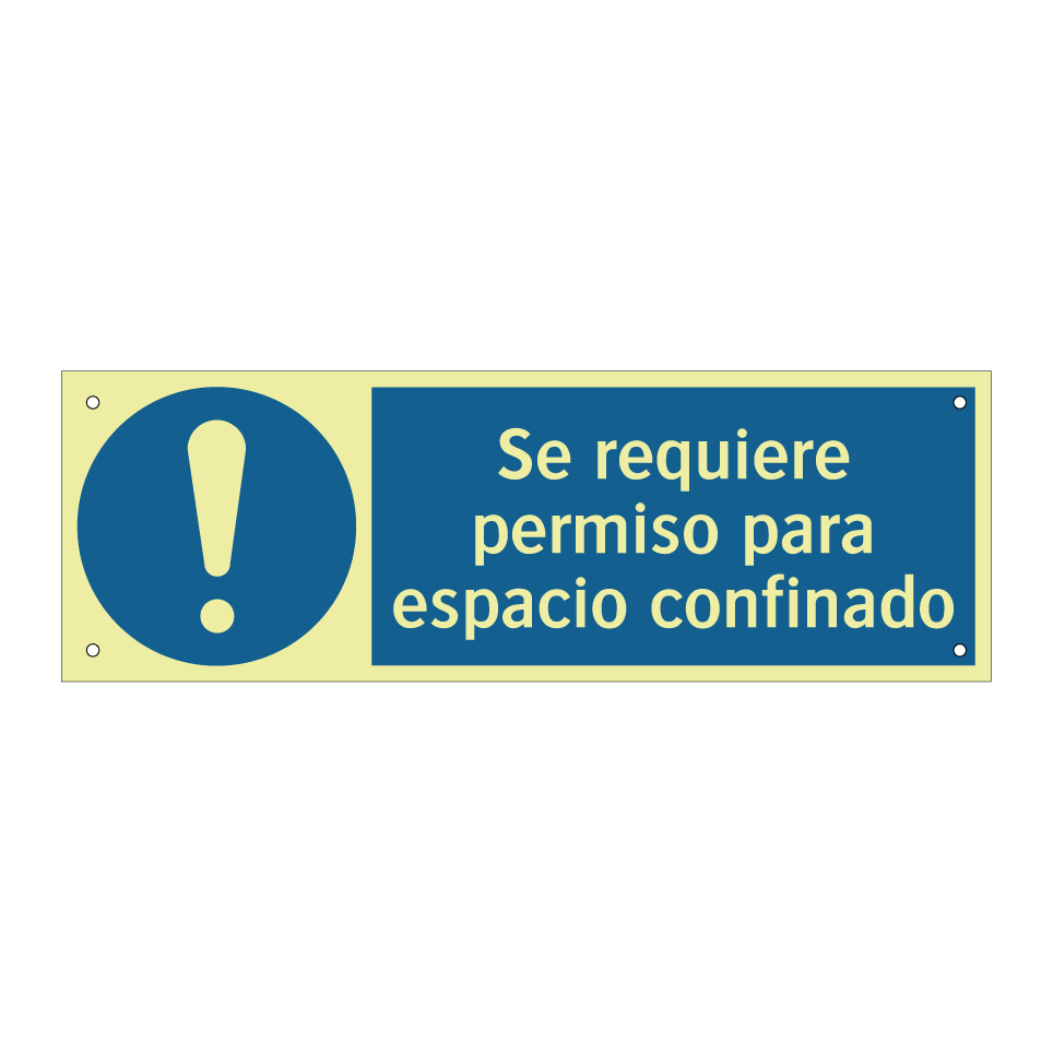 Se requiere permiso para espacio confinado
