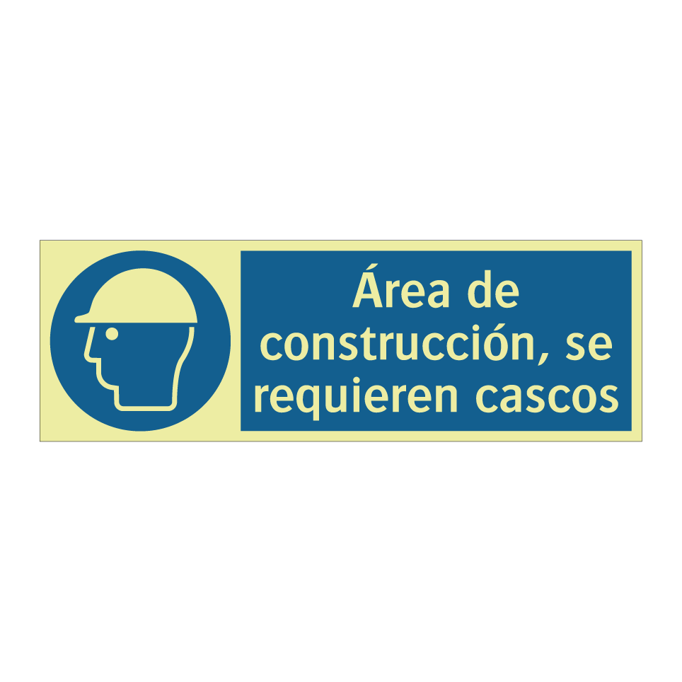 Área de construcción, se requieren cascos