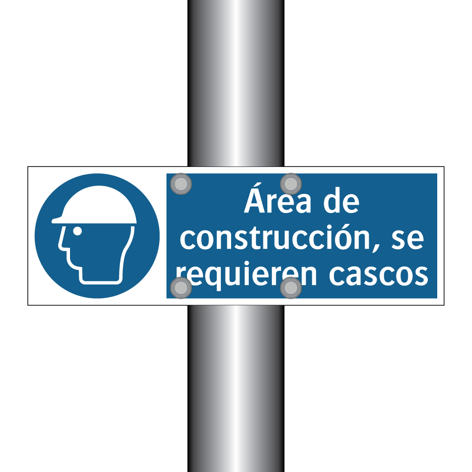 Área de construcción, se requieren cascos