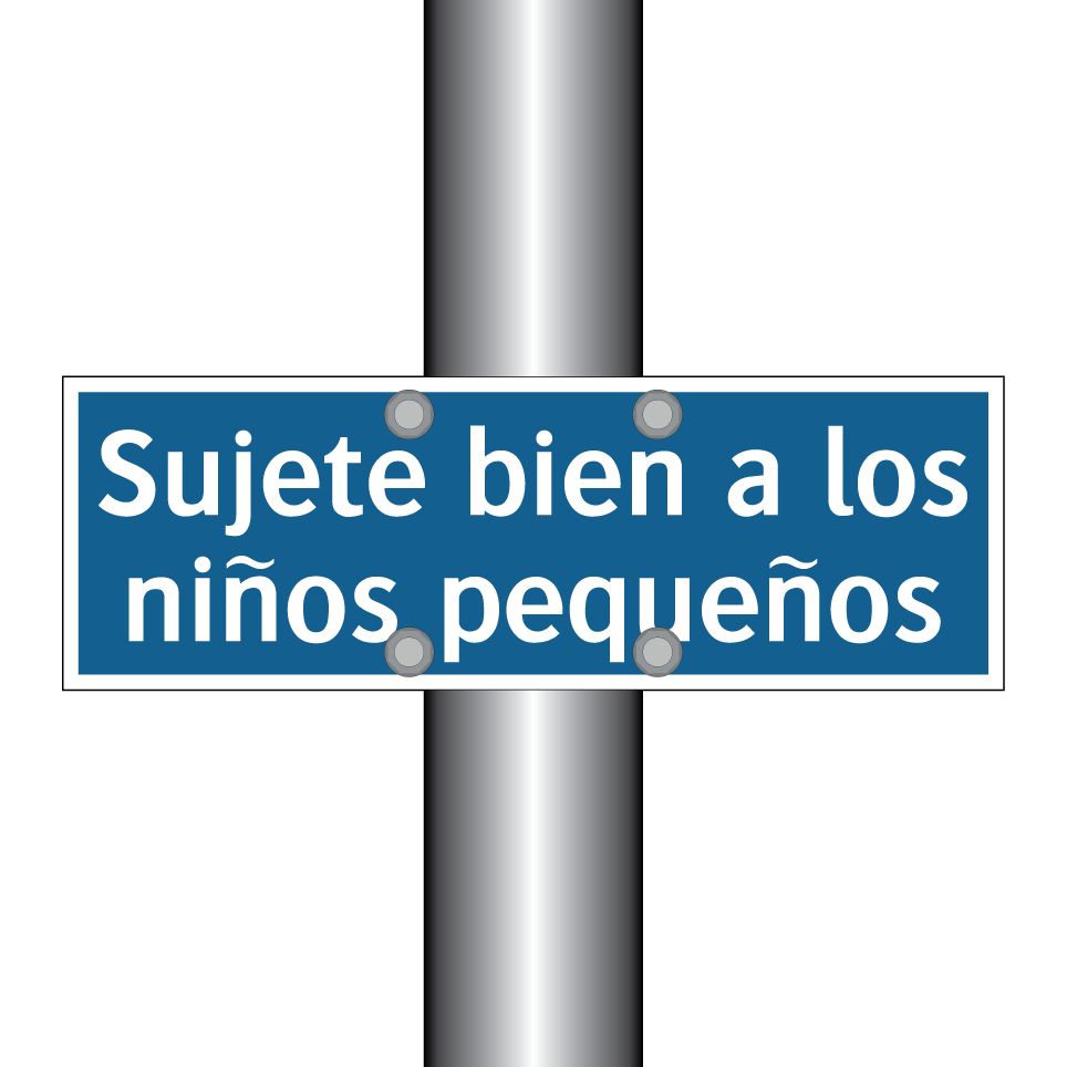 Sujete bien a los niños pequeños
