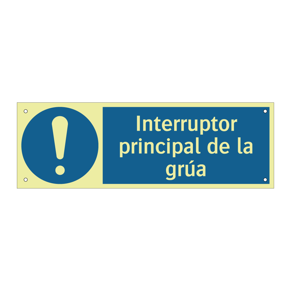 Interruptor principal de la grúa
