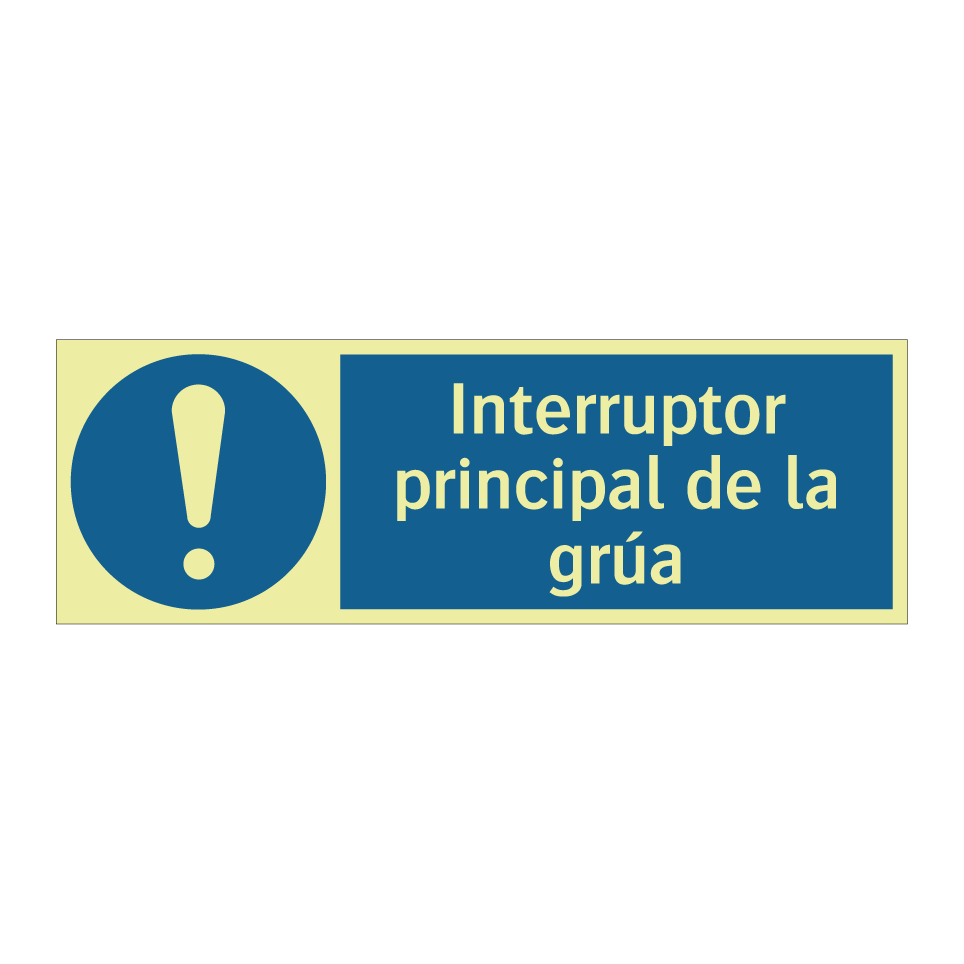 Interruptor principal de la grúa