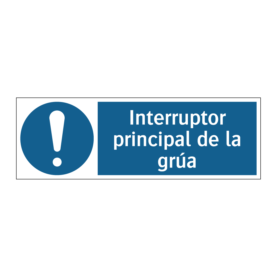Interruptor principal de la grúa