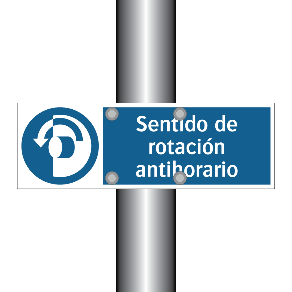 Sentido de rotación antihorario