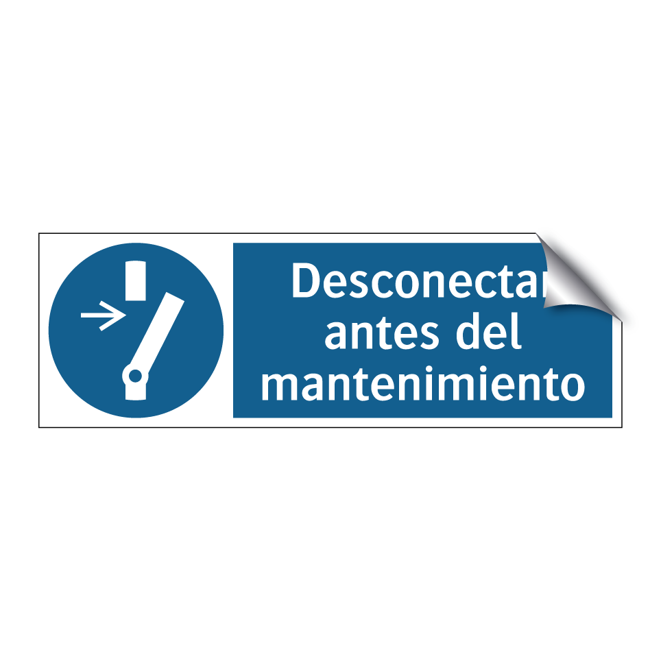 Desconectar antes del mantenimiento