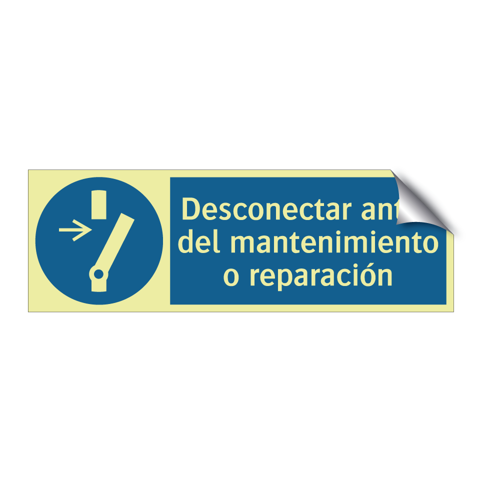 Desconectar antes del mantenimiento o reparación