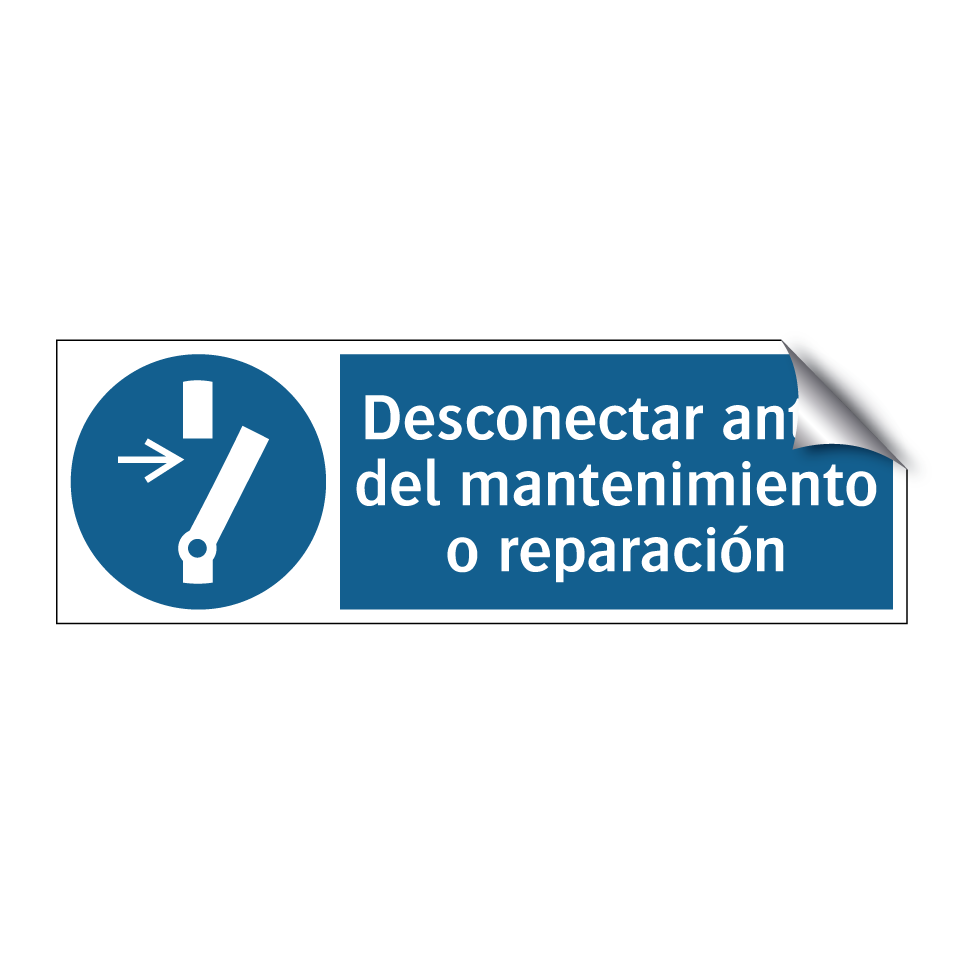 Desconectar antes del mantenimiento o reparación