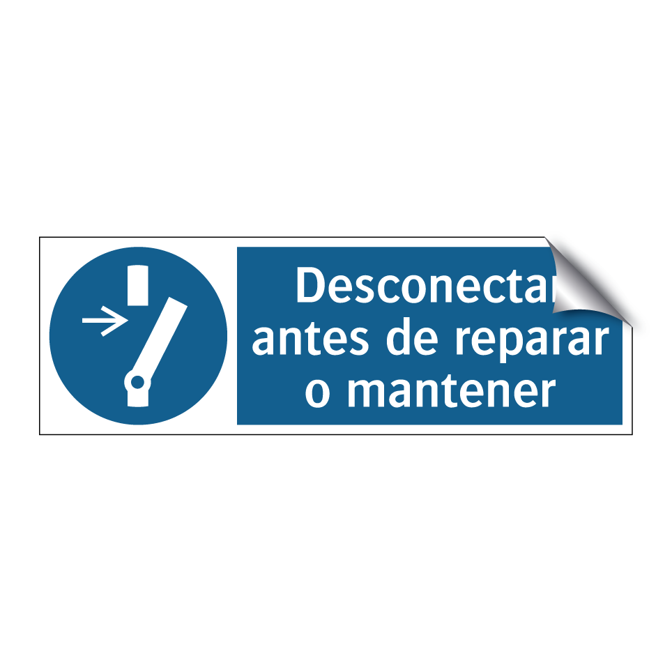 Desconectar antes de reparar o mantener