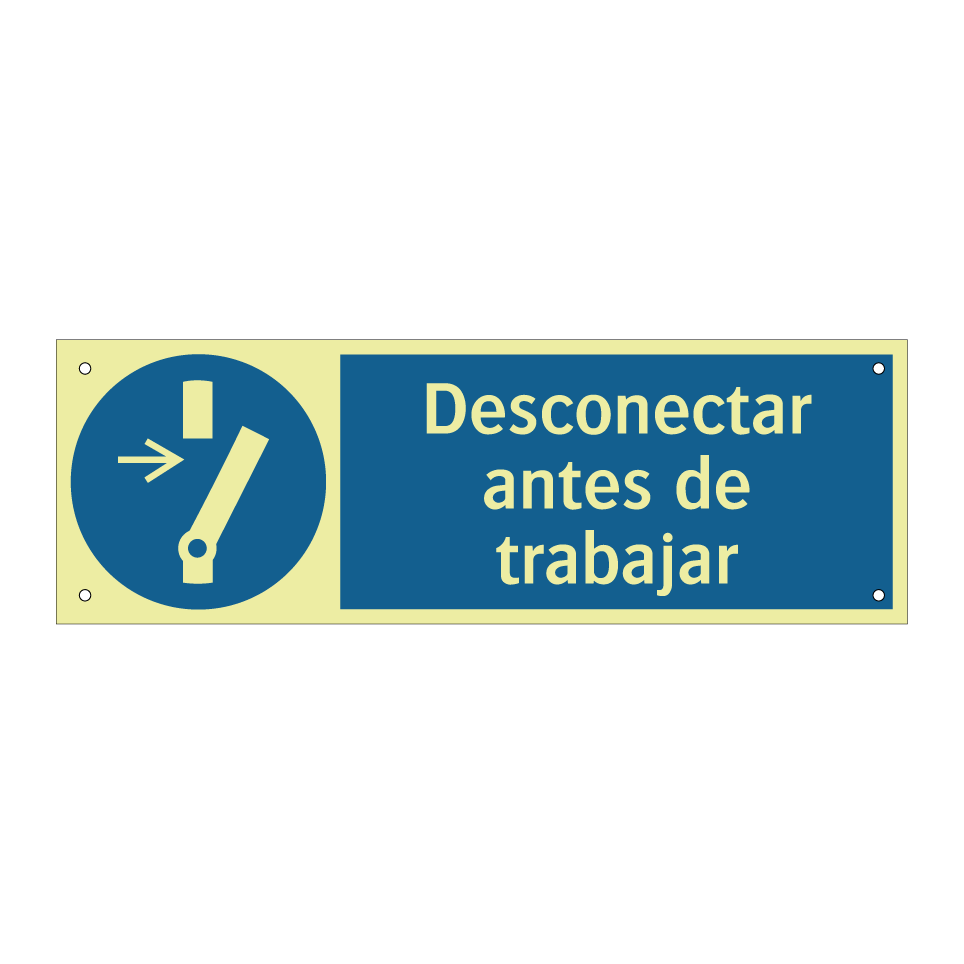 Desconectar antes de trabajar