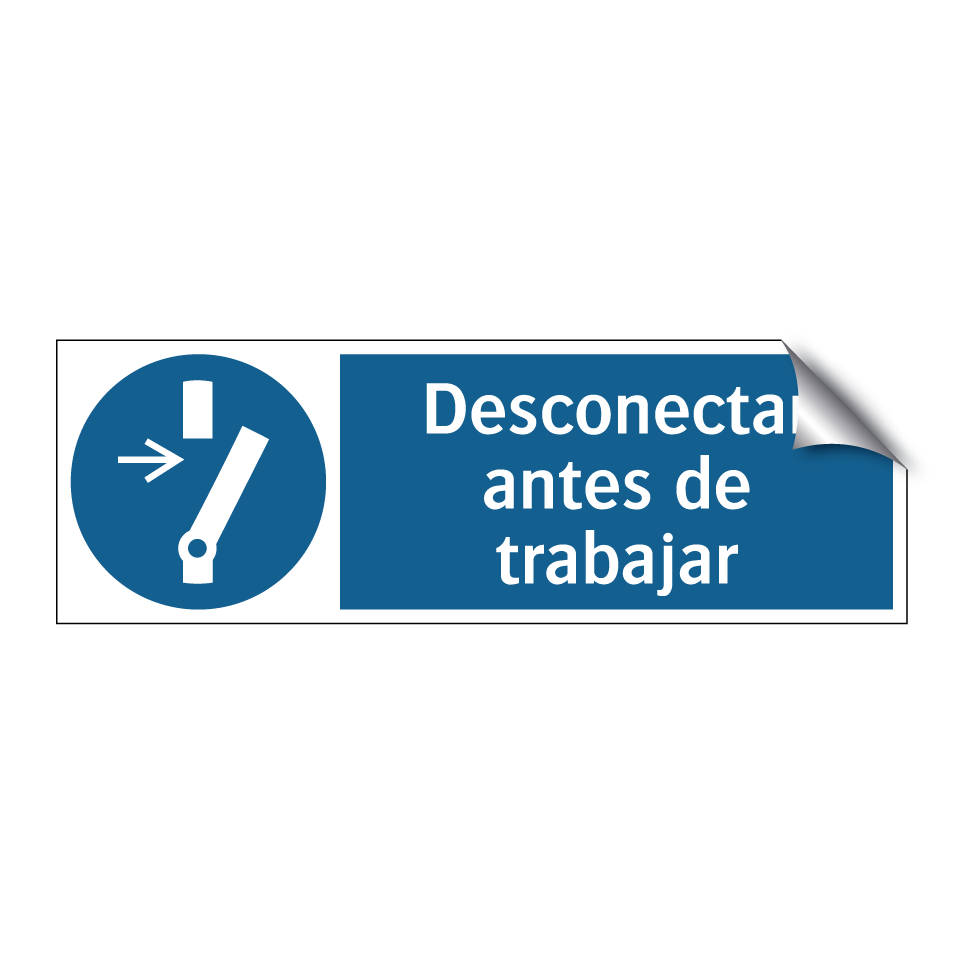 Desconectar antes de trabajar