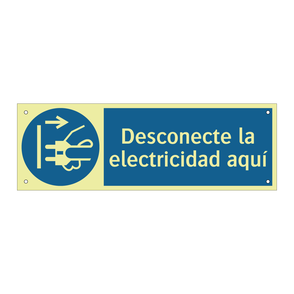 Desconecte la electricidad aquí