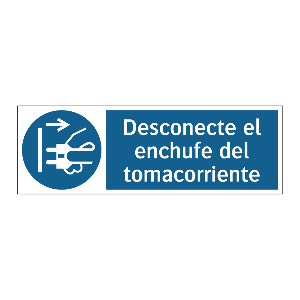 Desconecte el enchufe del tomacorriente