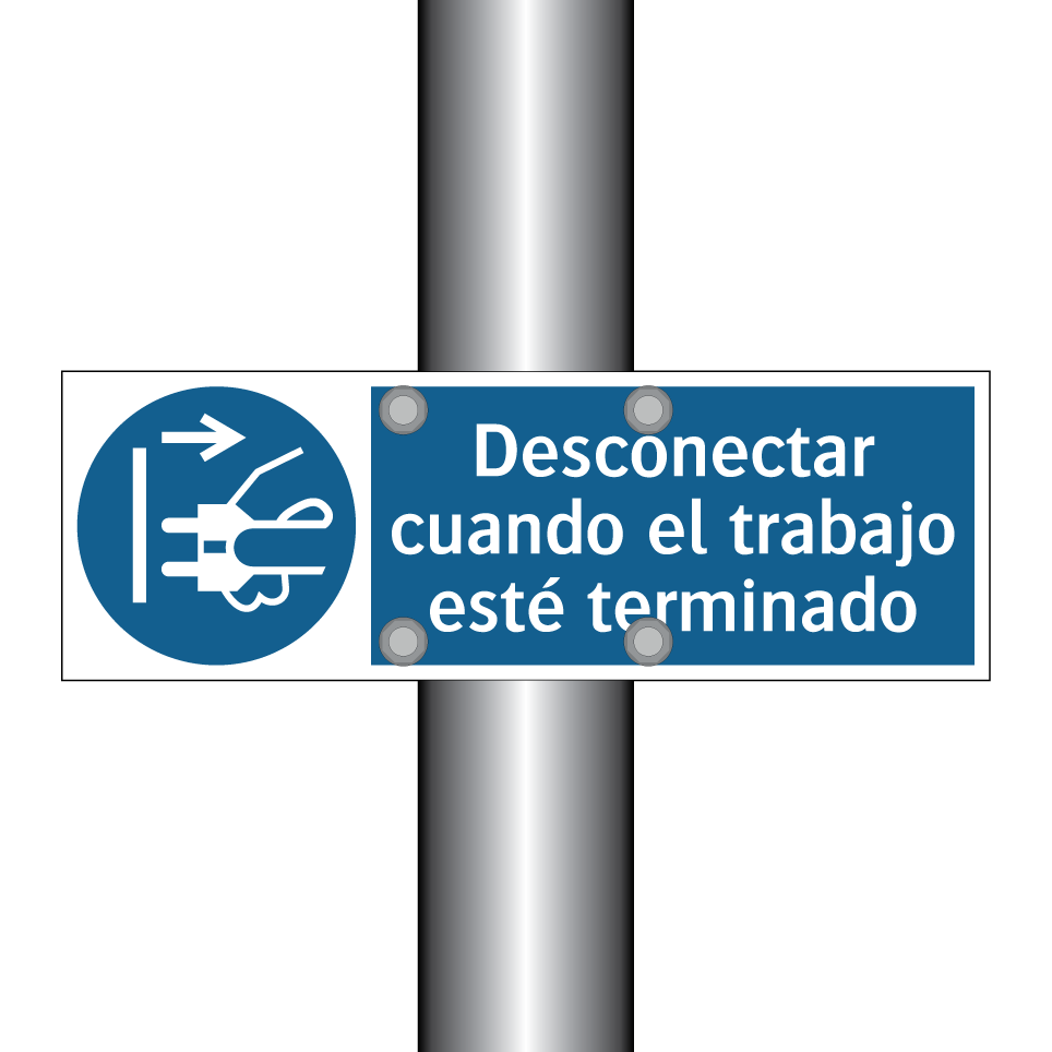 Desconectar cuando el trabajo esté terminado