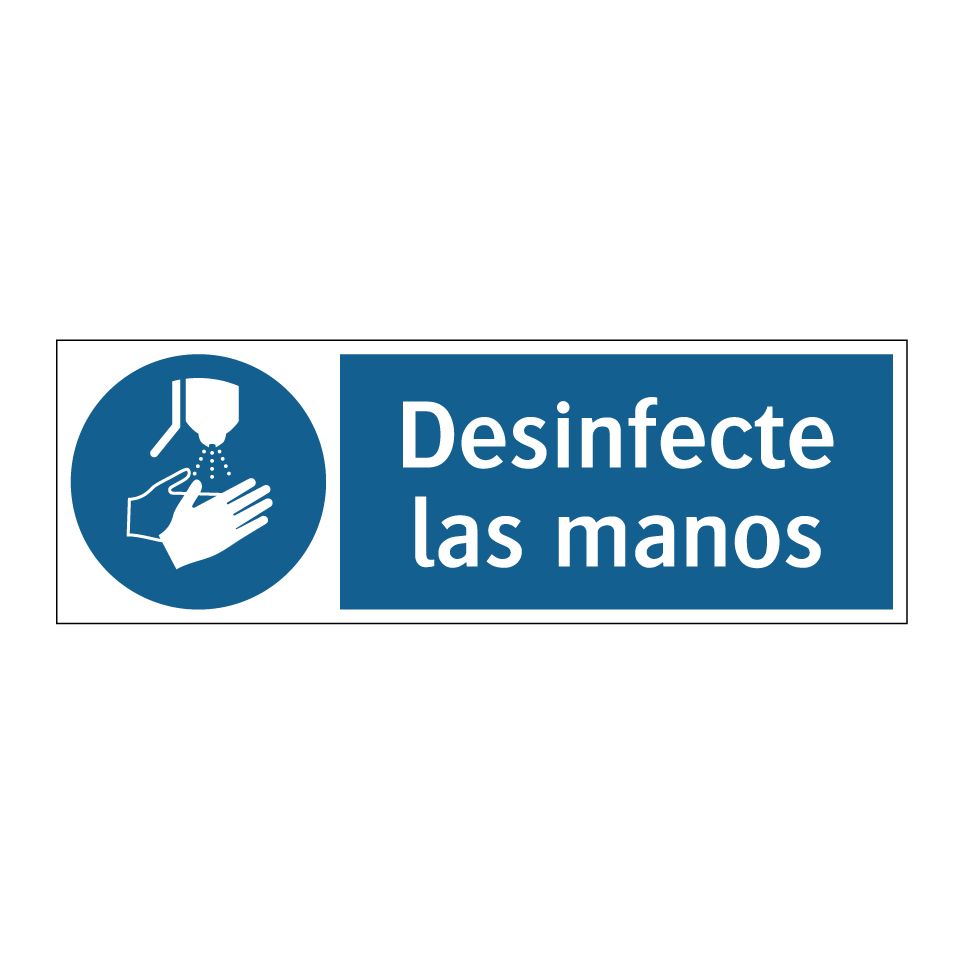 Desinfecte las manos