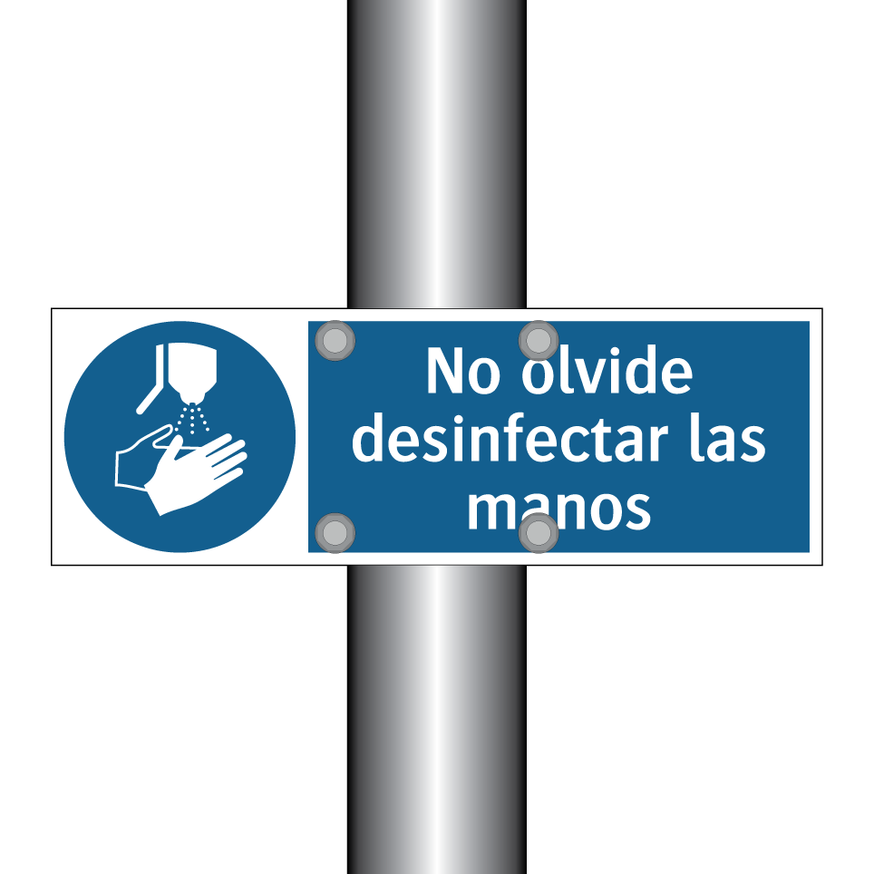 No olvide desinfectar las manos