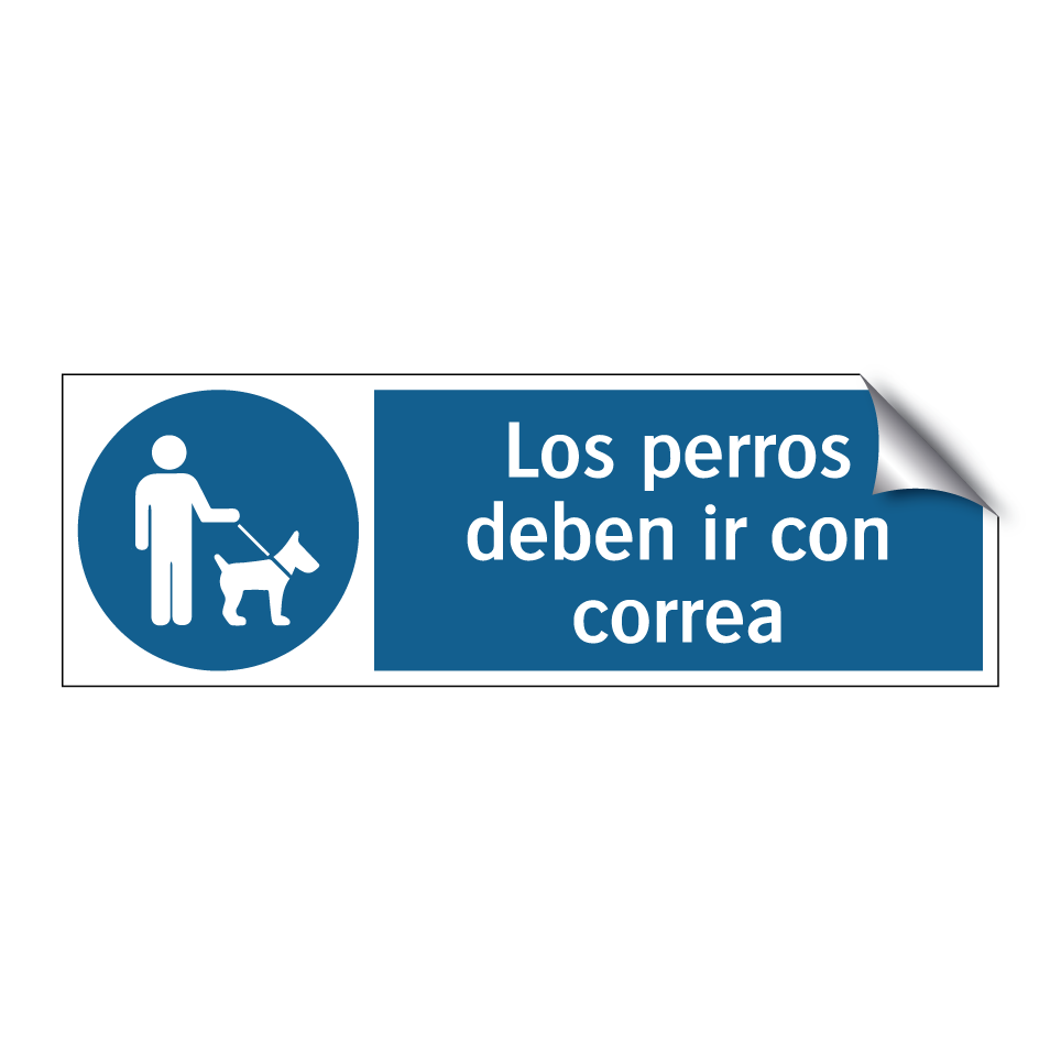 Los perros deben ir con correa