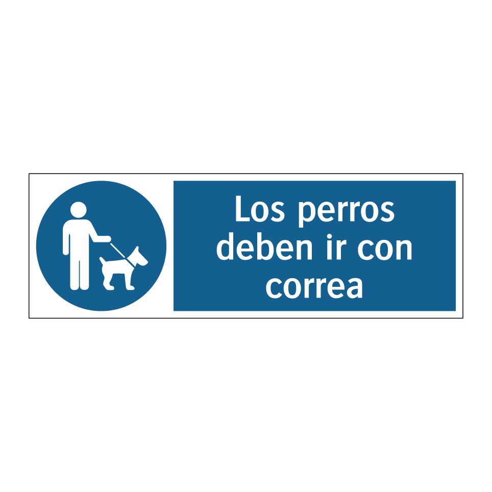 Los perros deben ir con correa