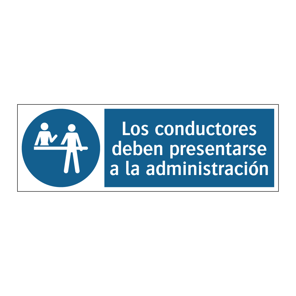 Los conductores deben presentarse a la administración