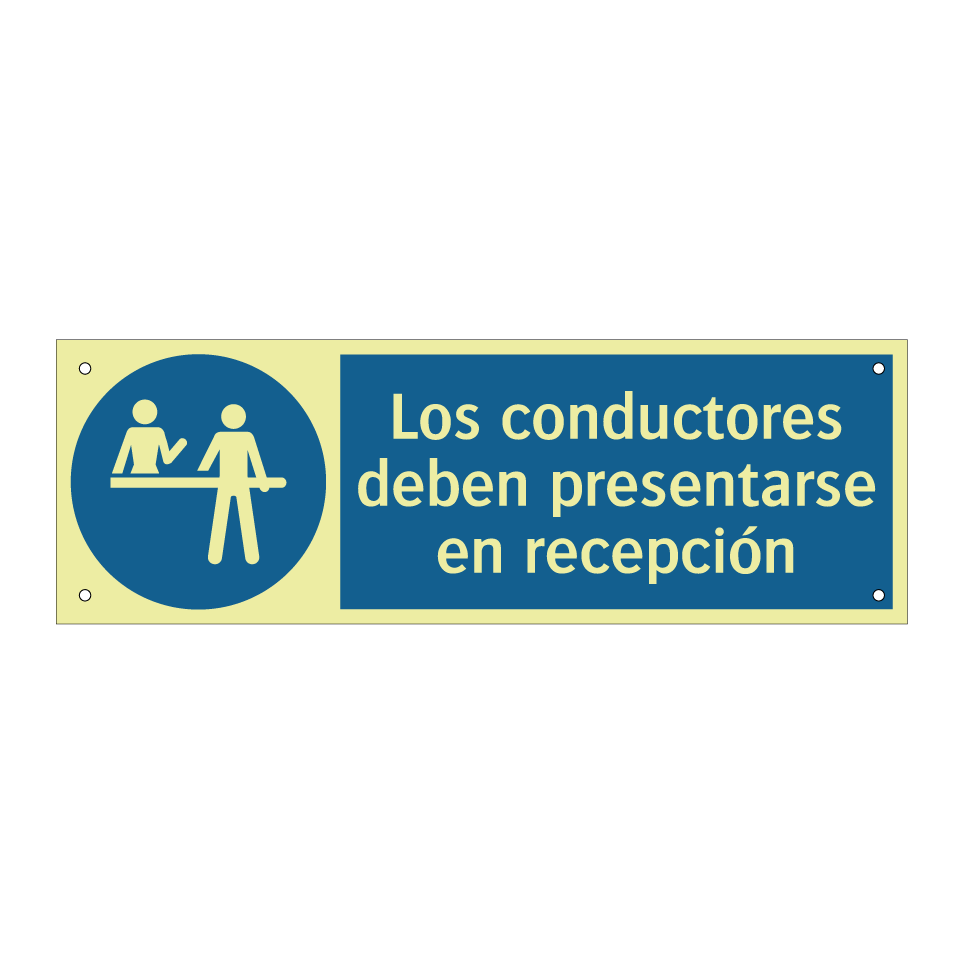 Los conductores deben presentarse en recepción