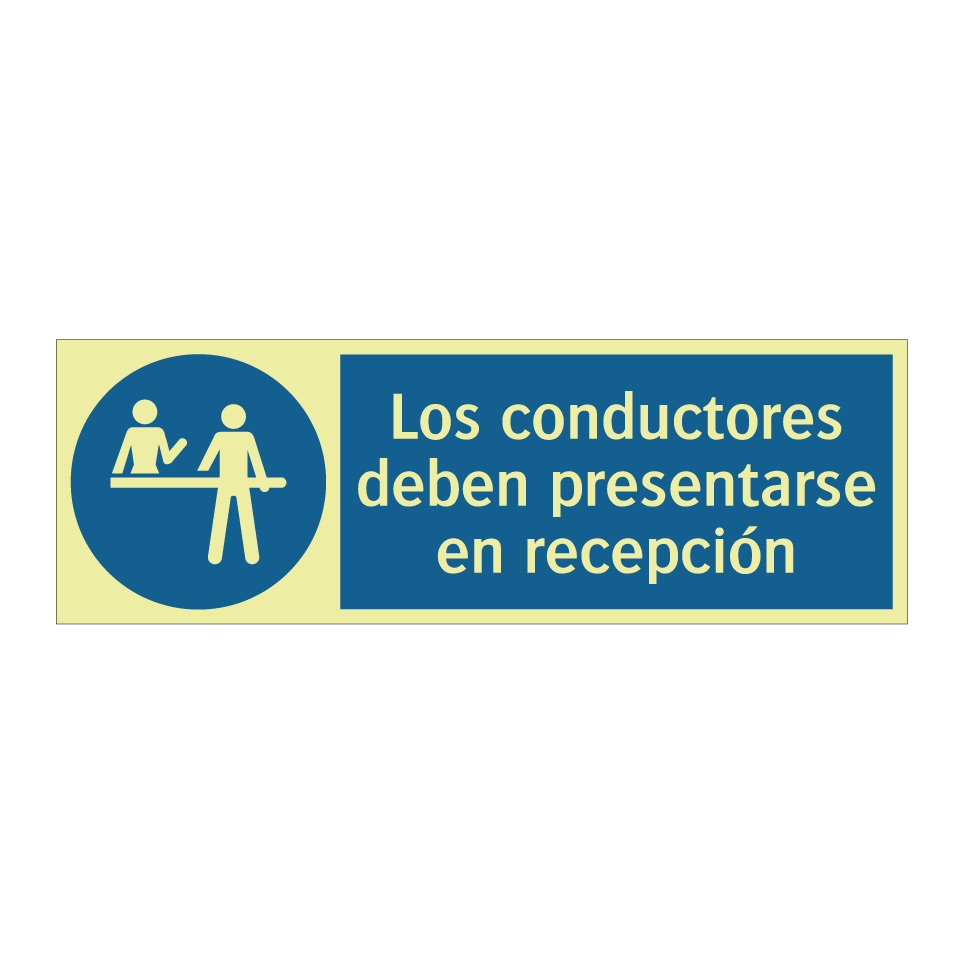 Los conductores deben presentarse en recepción