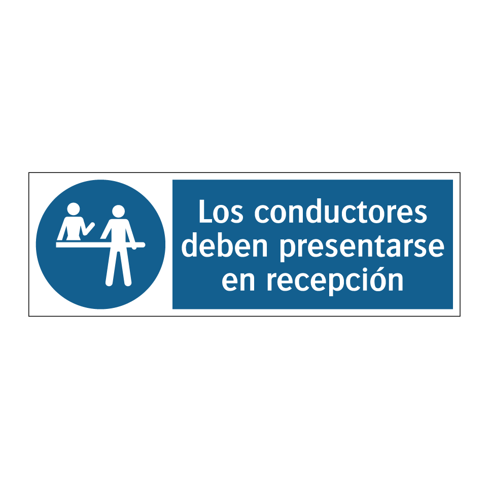 Los conductores deben presentarse en recepción