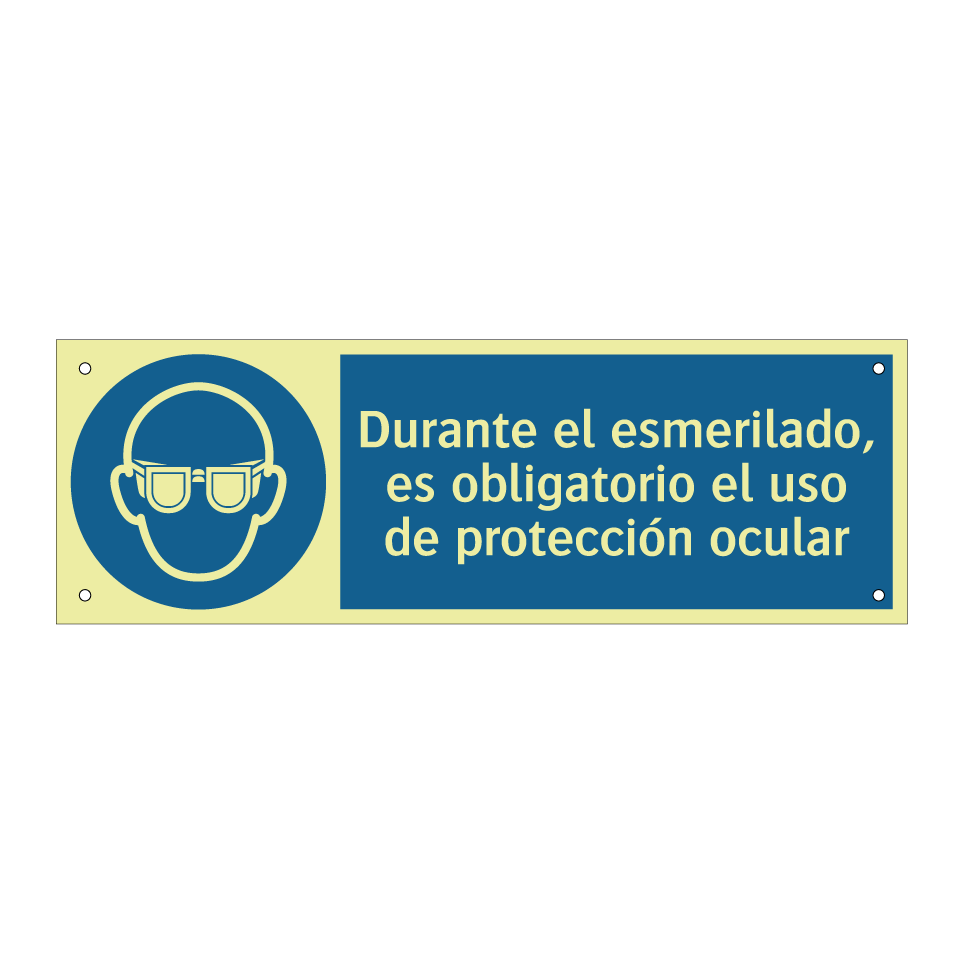 Durante el esmerilado, es obligatorio el uso de protección ocular