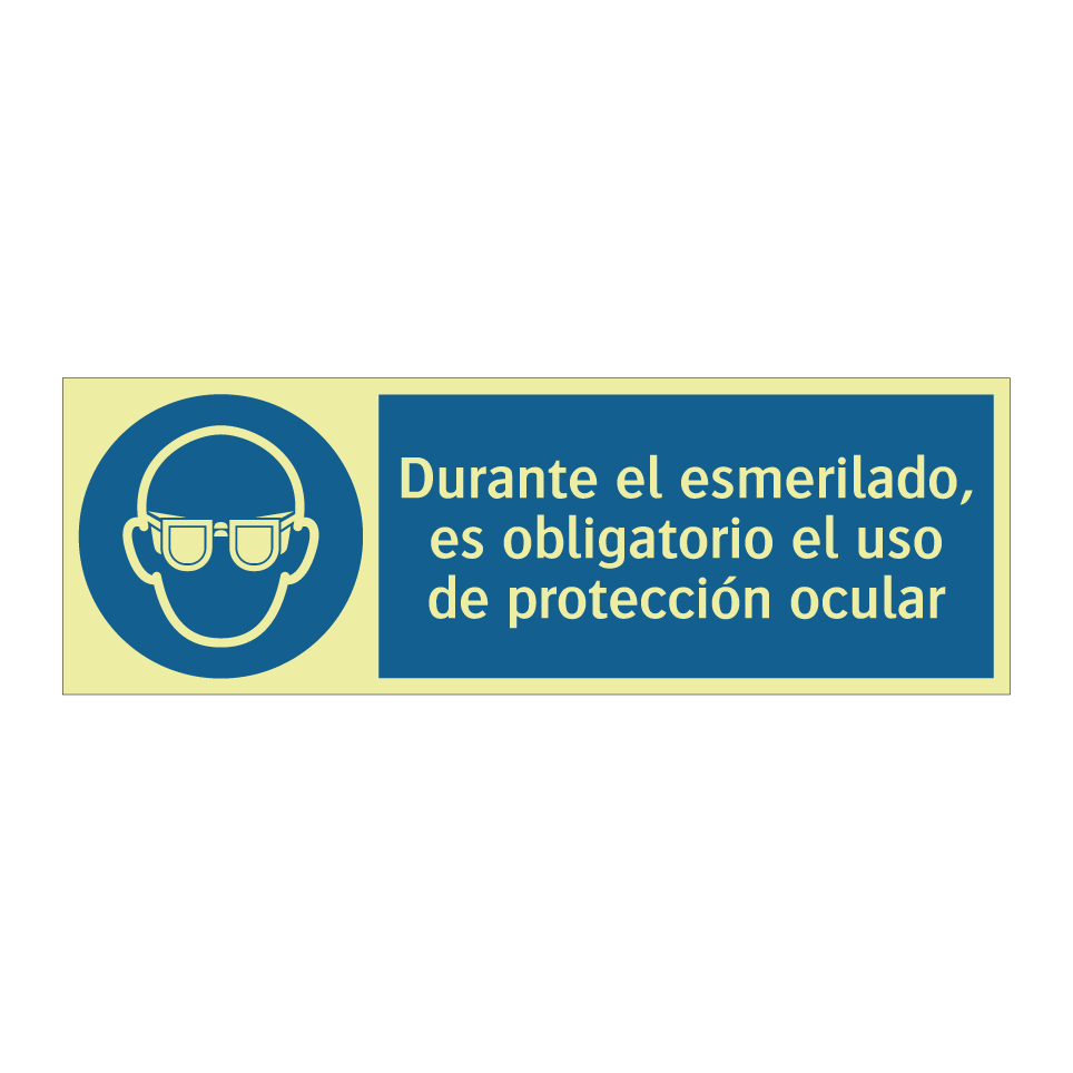 Durante el esmerilado, es obligatorio el uso de protección ocular