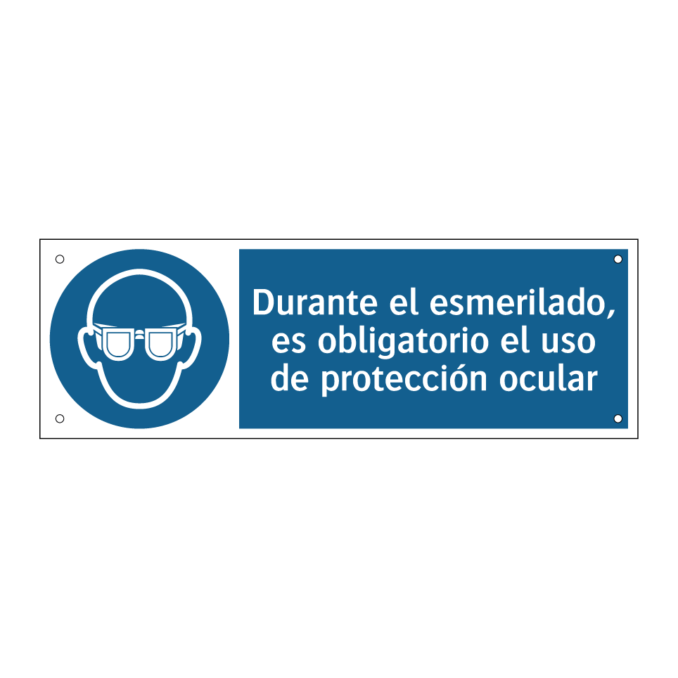 Durante el esmerilado, es obligatorio el uso de protección ocular
