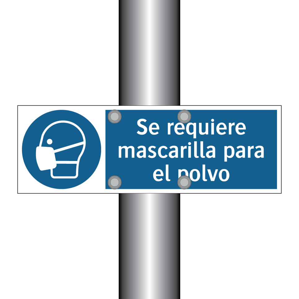 Se requiere mascarilla para el polvo