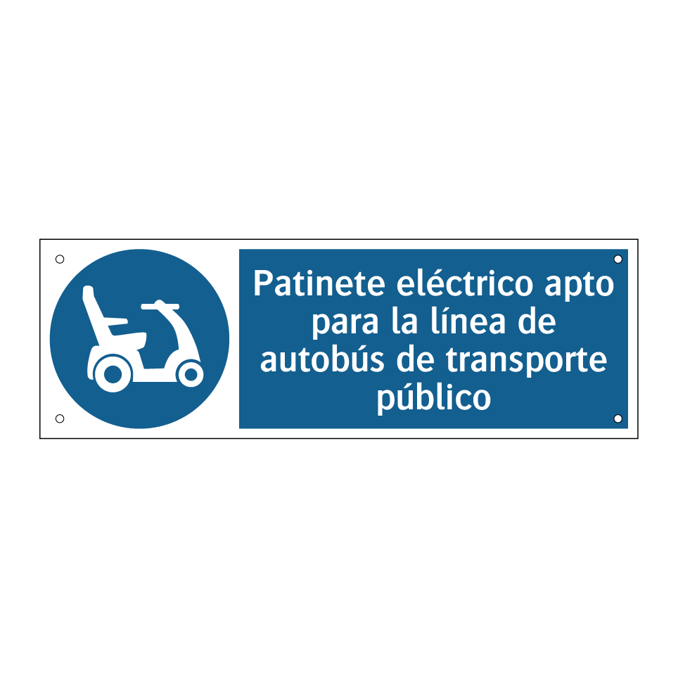 Patinete eléctrico apto para la línea de autobús de transporte público