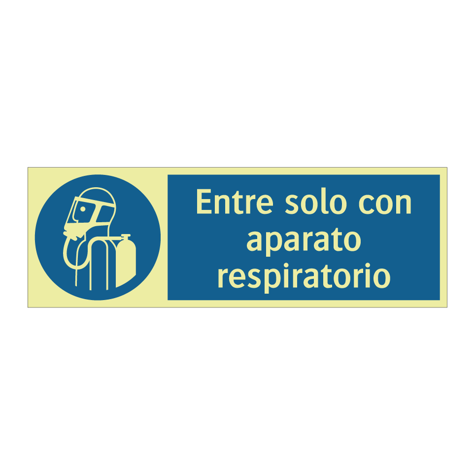 Entre solo con aparato respiratorio