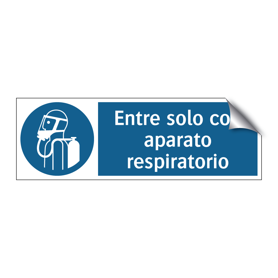 Entre solo con aparato respiratorio
